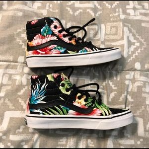 Rare Vans Black Floral Hightops 5